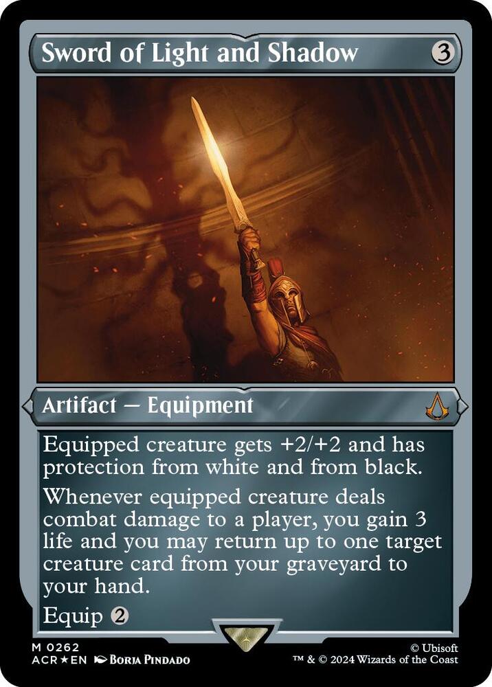 Sword of Light and Shadow 262 (Universes Beyond: Assassin's Creed)  - Etched Foil | Good Games Modbury