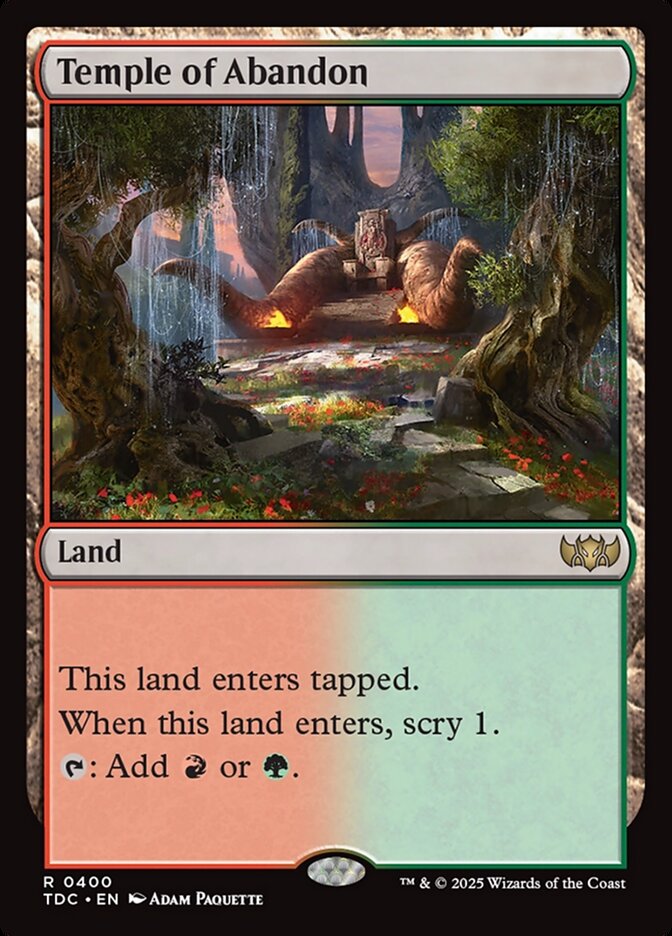 Temple of Abandon 400 (Commander: Tarkir: Dragonstorm)  | Good Games Modbury