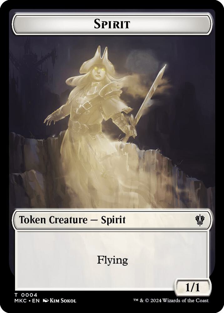 Spirit Phyrexian Germ Double Sided Token 4 // 10 (Commander: Murders at Karlov Manor)  | Good Games Modbury