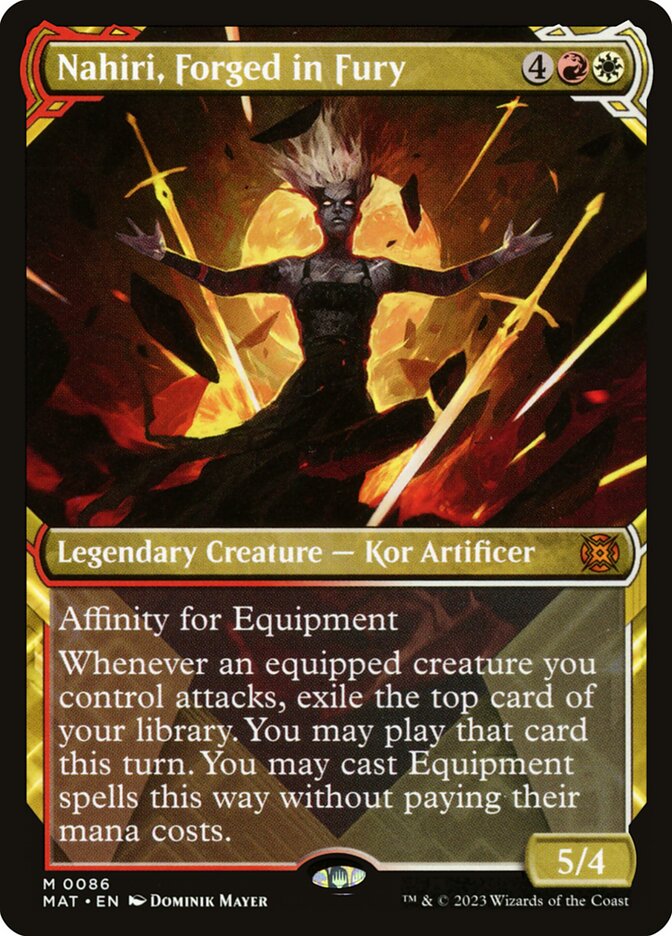 Nahiri, Forged in Fury 86/50 (March of the Machine: The Aftermath)  - Showcase Foil | Good Games Modbury