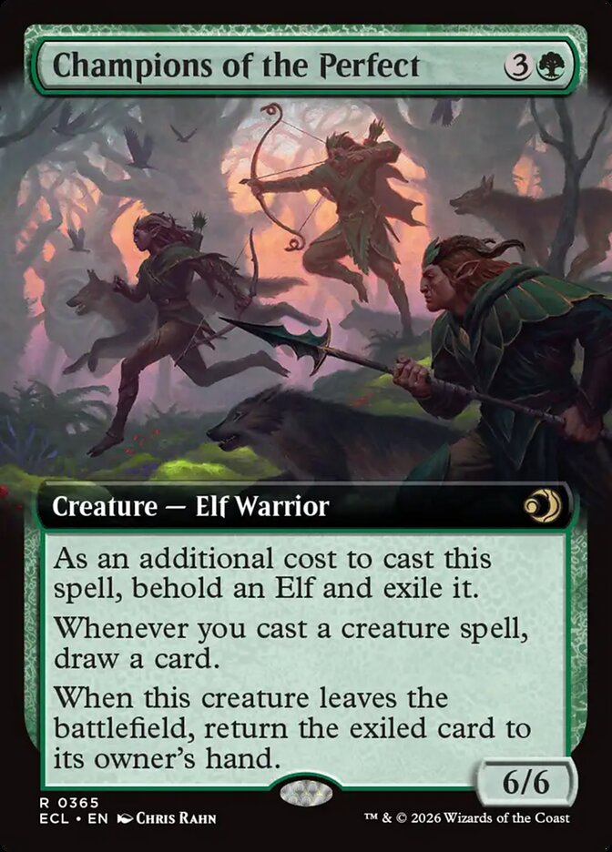 Champions of the Perfect  365 (Lorwyn Eclipsed)  - Extended Art Foil | Good Games Modbury