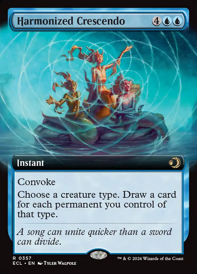 Harmonized Crescendo 357/273 (Lorwyn Eclipsed)  - Extended Art | Good Games Modbury