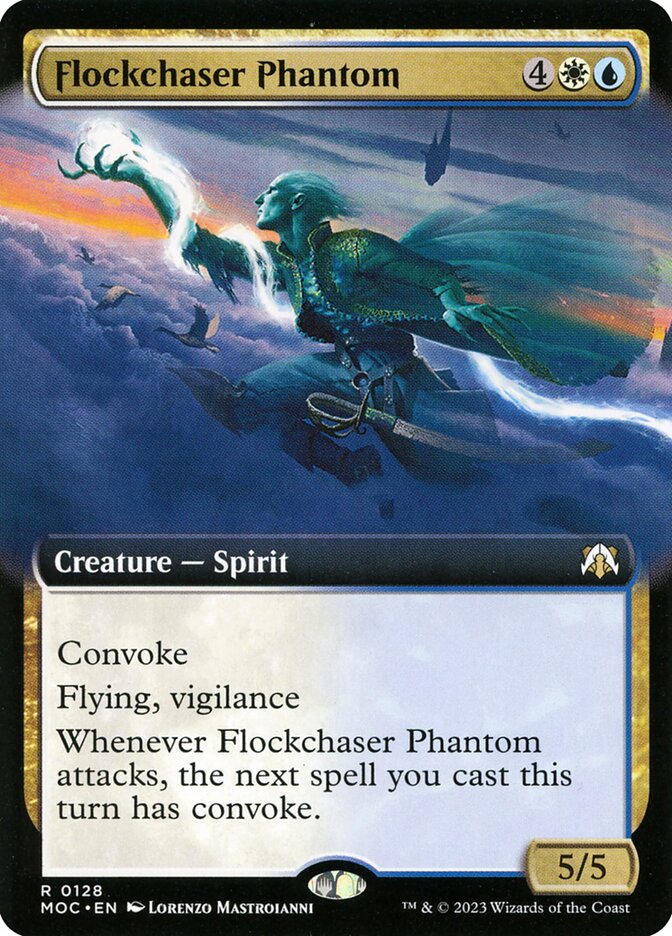 Flockchaser Phantom 128/444 (Commander: March of the Machine)  - Extended Art | Good Games Modbury