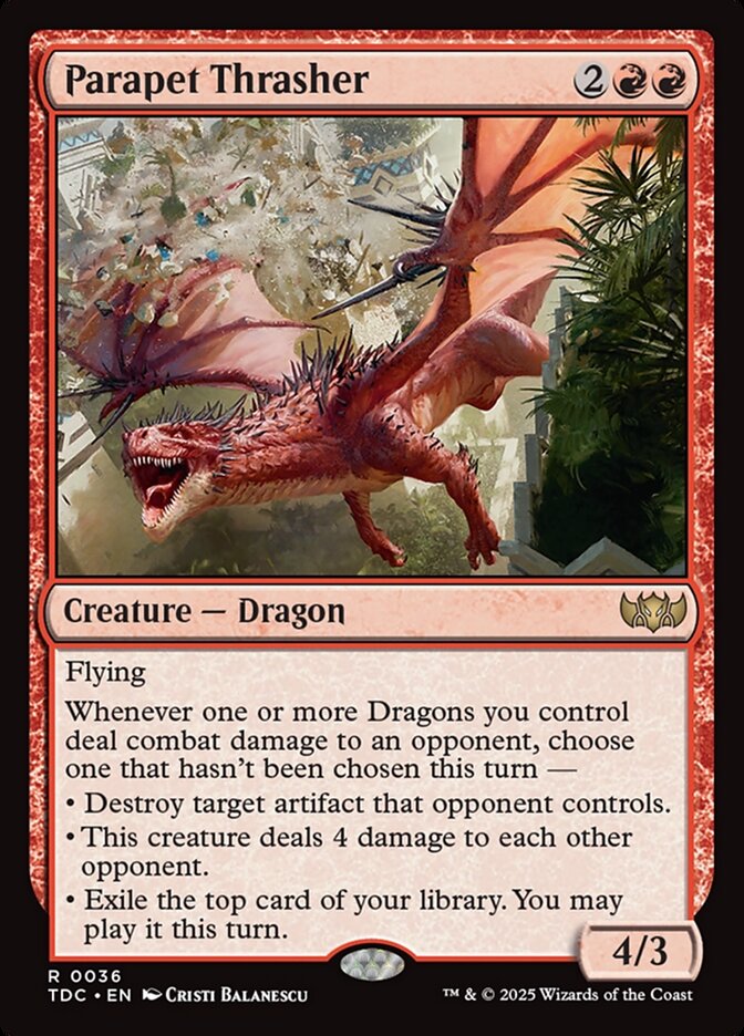 Parapet Thrasher 36 (Commander: Tarkir: Dragonstorm)  | Good Games Modbury