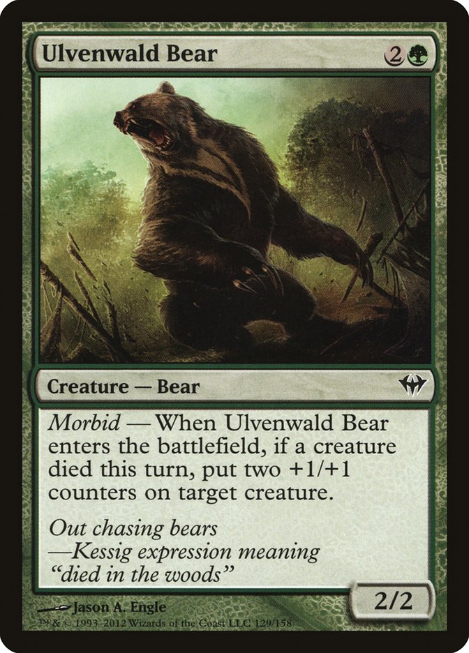 Ulvenwald Bear 129 (Dark Ascension)  - Foil | Good Games Modbury