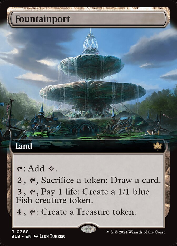 Fountainport 368 (Bloomburrow)  - Extended Art Foil | Good Games Modbury