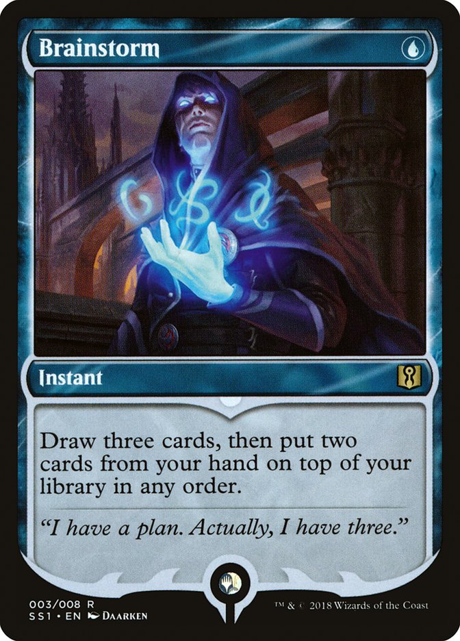 Brainstorm 3 (Signature Spellbook: Jace)  - Foil | Good Games Modbury