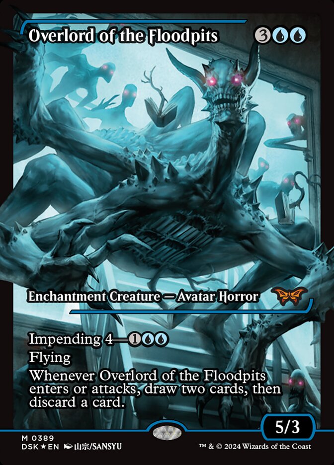 Overlord of the Floodpits 389 (Duskmourn: House of Horror)  - Showcase Foil | Good Games Modbury