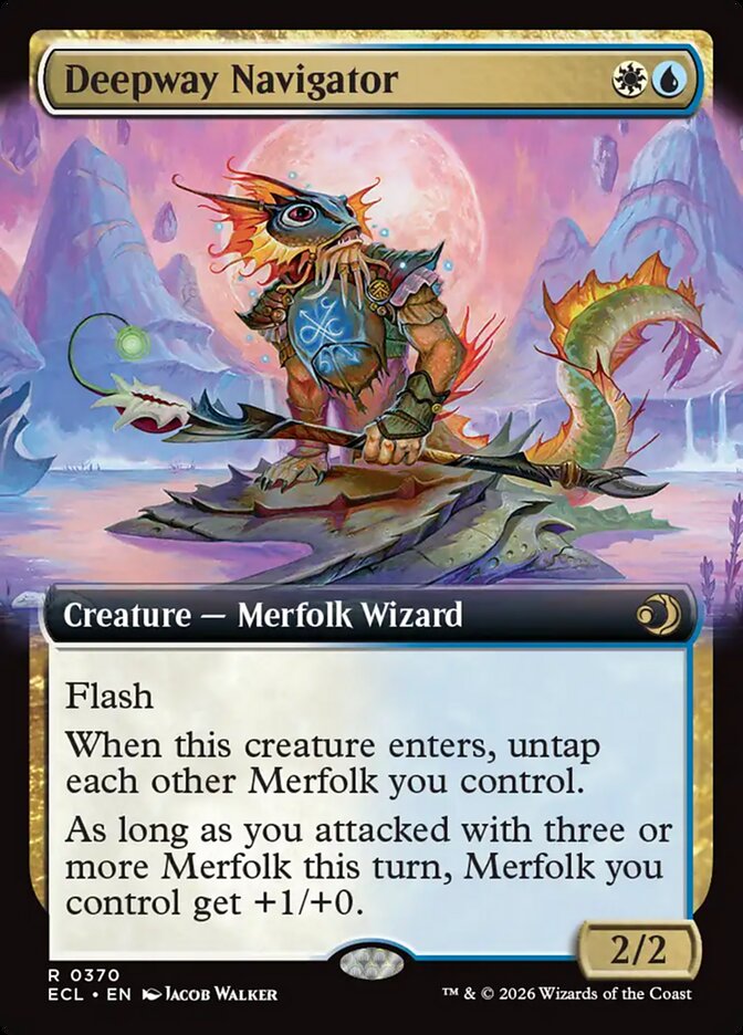 Deepway Navigator  370 (Lorwyn Eclipsed)  - Extended Art Foil | Good Games Modbury