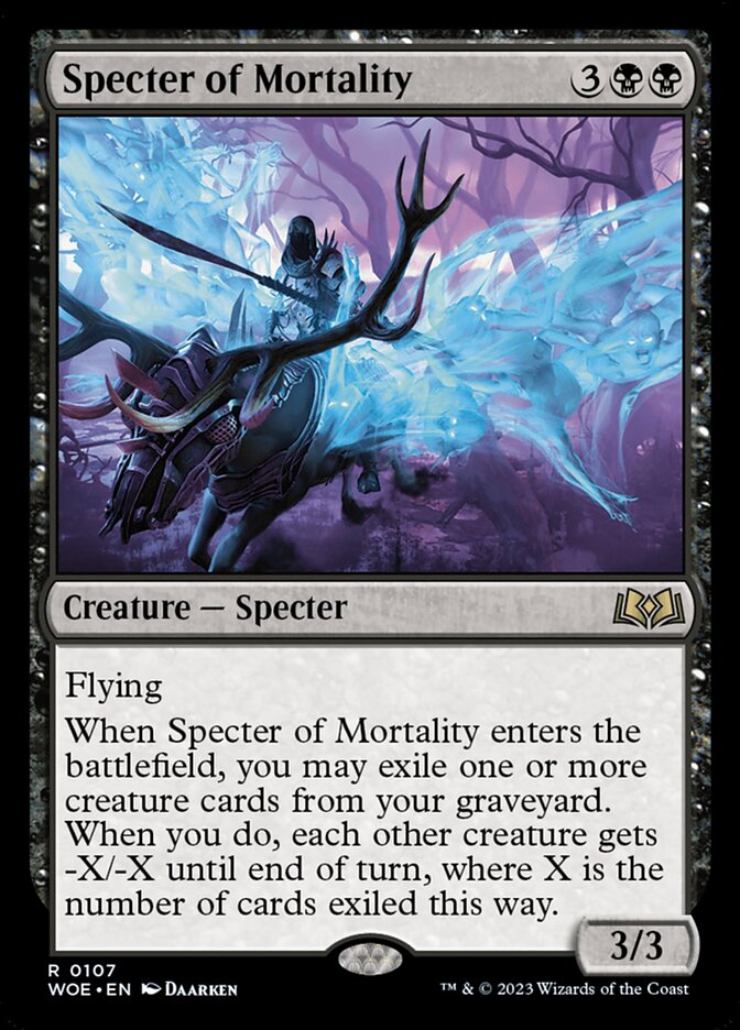 Specter of Mortality 107 (Wilds of Eldraine)  - Foil | Good Games Modbury