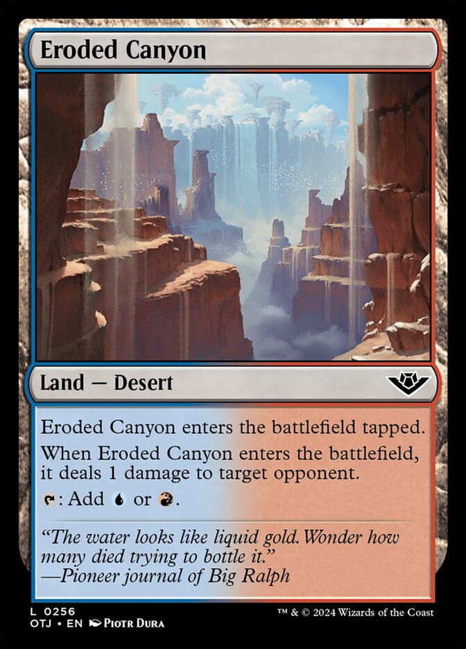 Eroded Canyon 256/286 (Outlaws of Thunder Junction)  - Foil | Good Games Modbury