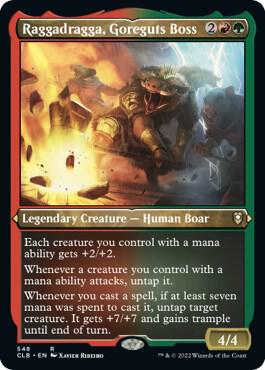 Raggadragga Goreguts Boss Foil Etched 548 (Commander Legends: Battle for Baldur's Gate)  - Foil | Good Games Modbury