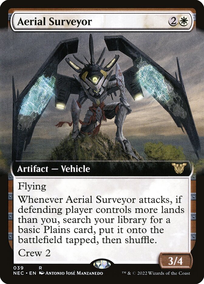 Aerial Surveyor 39/38 (Commander: Kamigawa: Neon Dynasty)  - Extended Art | Good Games Modbury