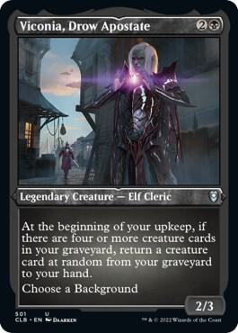 Viconia, Drow Apostate 501 (Commander Legends: Battle for Baldur's Gate)  - Etched Foil | Good Games Modbury