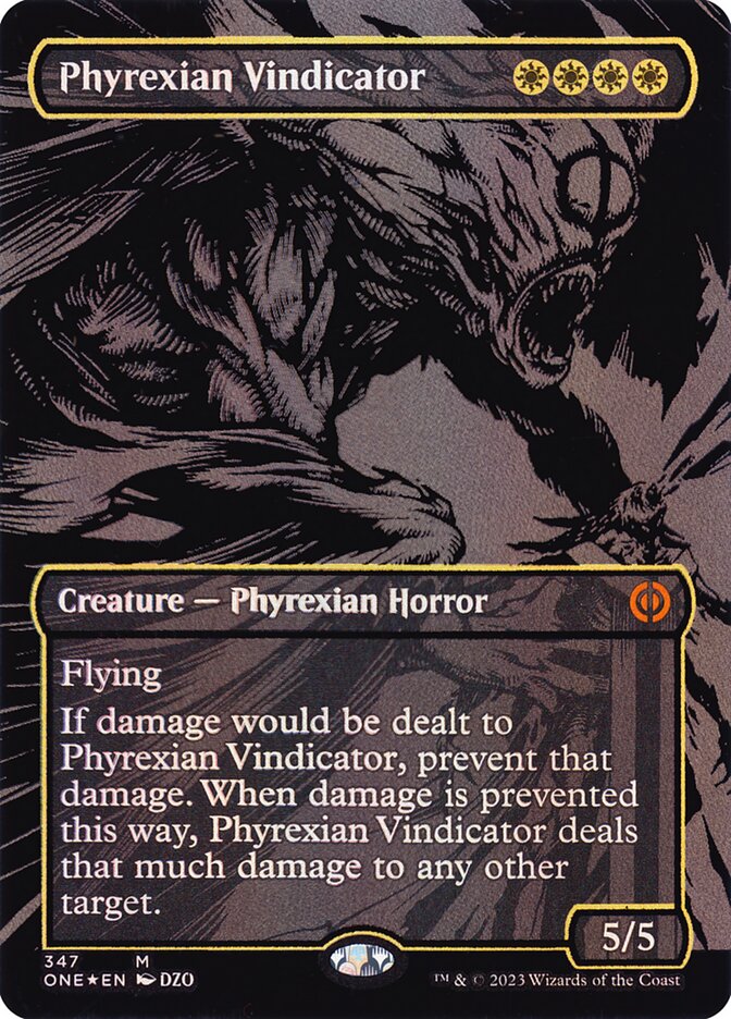 Phyrexian Vindicator 347/271 (Phyrexia: All Will Be One)  - Oil Slick Foil | Good Games Modbury