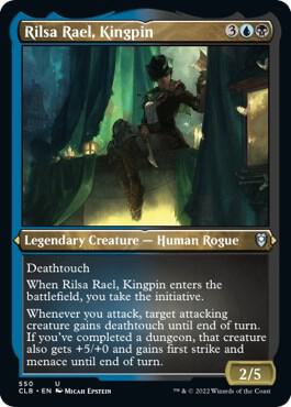 Rilsa Rael, Kingpin 550 (Commander Legends: Battle for Baldur's Gate)  - Etched Foil | Good Games Modbury