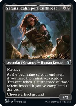 Safana, Calimport Cutthroat 496 (Commander Legends: Battle for Baldur's Gate)  - Etched Foil | Good Games Modbury
