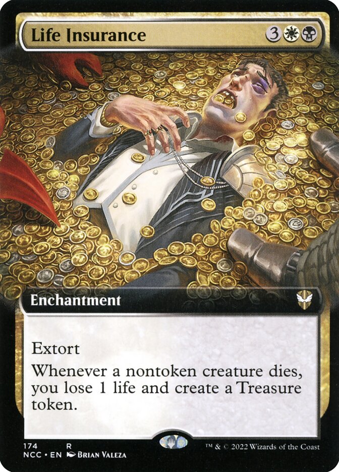 Life Insurance Extended Art 174 (Commander: Streets of New Capenna)  | Good Games Modbury
