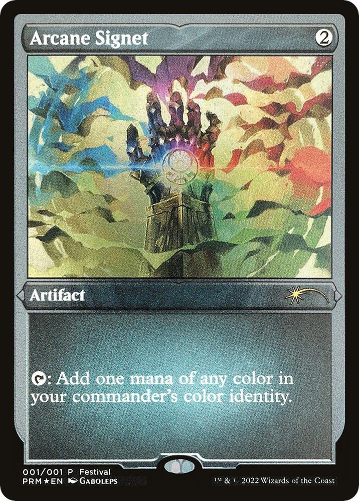 Arcane Signet 1 (MagicFest Cards)  - Etched Foil | Good Games Modbury