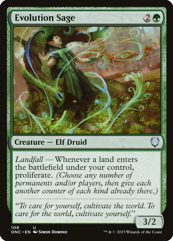 Evolution Sage 108 (Commander: Phyrexia: All Will Be One)  | Good Games Modbury