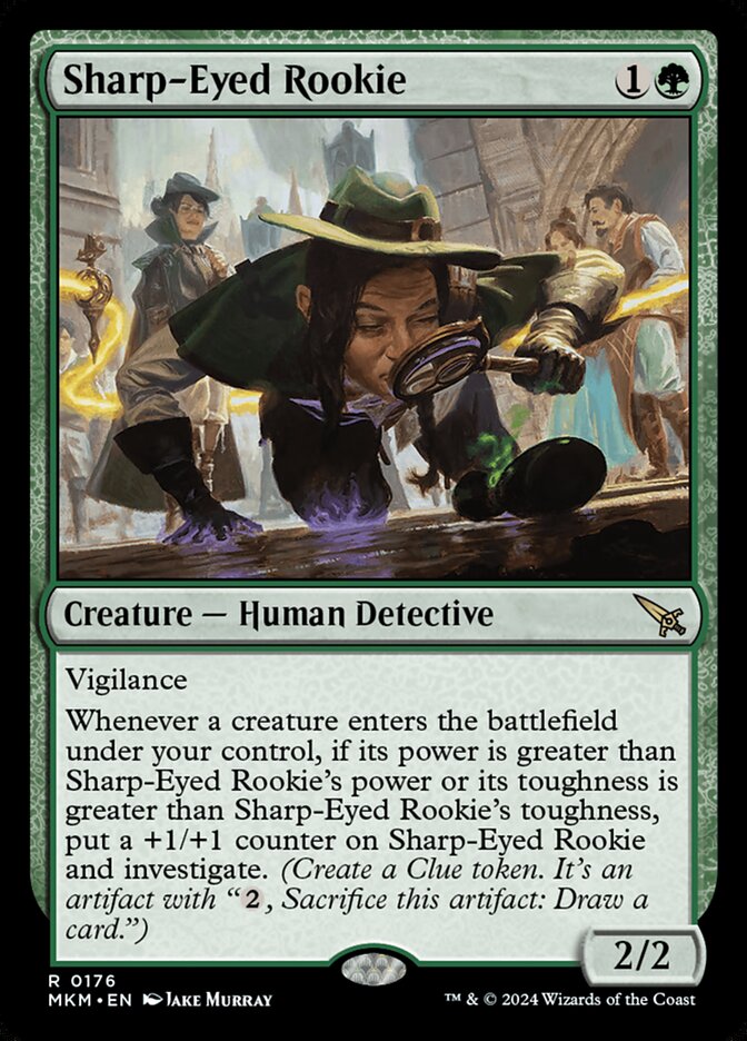 Sharp-Eyed Rookie 176/286 (Murders at Karlov Manor)  - Foil | Good Games Modbury