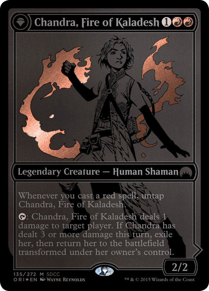 Chandra Fire of Kaladesh SDCC 2015 Exclusive 135 (Media Promos)  - Foil | Good Games Modbury