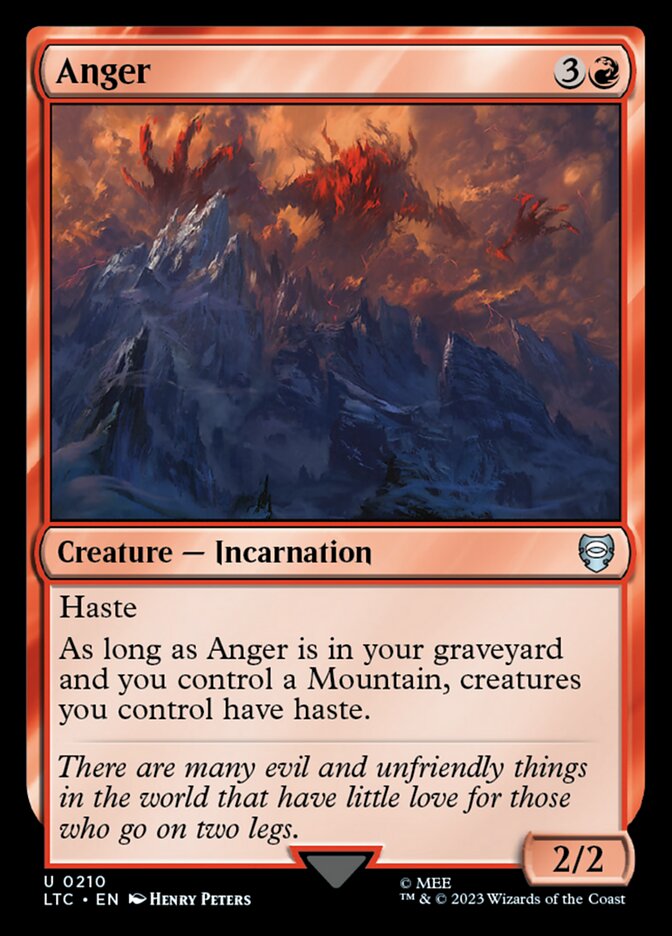 Anger 210 (Commander: The Lord of the Rings: Tales of Middle-earth)  | Good Games Modbury