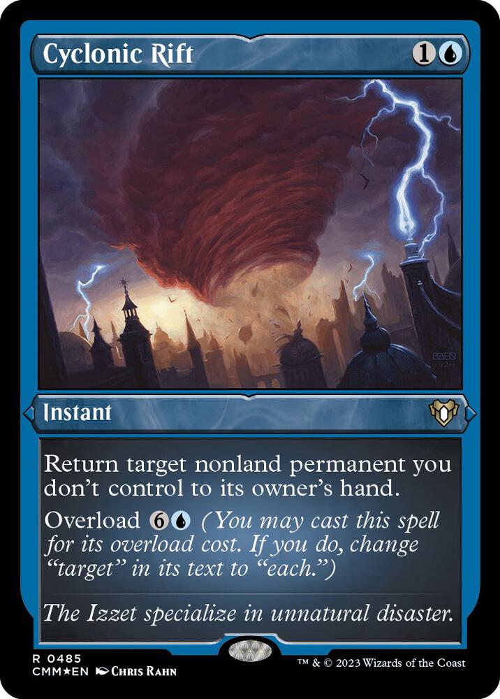 Cyclonic Rift 485/451 (Commander Masters)  - Etched Foil | Good Games Modbury