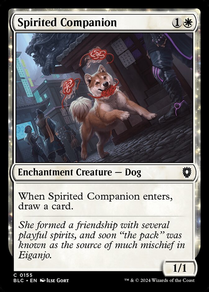 Spirited Companion 155 (Commander: Bloomburrow)  | Good Games Modbury