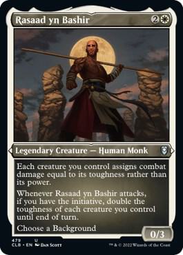 Rasaad yn Bashir 479 (Commander Legends: Battle for Baldur's Gate)  - Etched Foil | Good Games Modbury