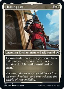 Flaming Fist 474 (Commander Legends: Battle for Baldur's Gate)  - Etched Foil | Good Games Modbury