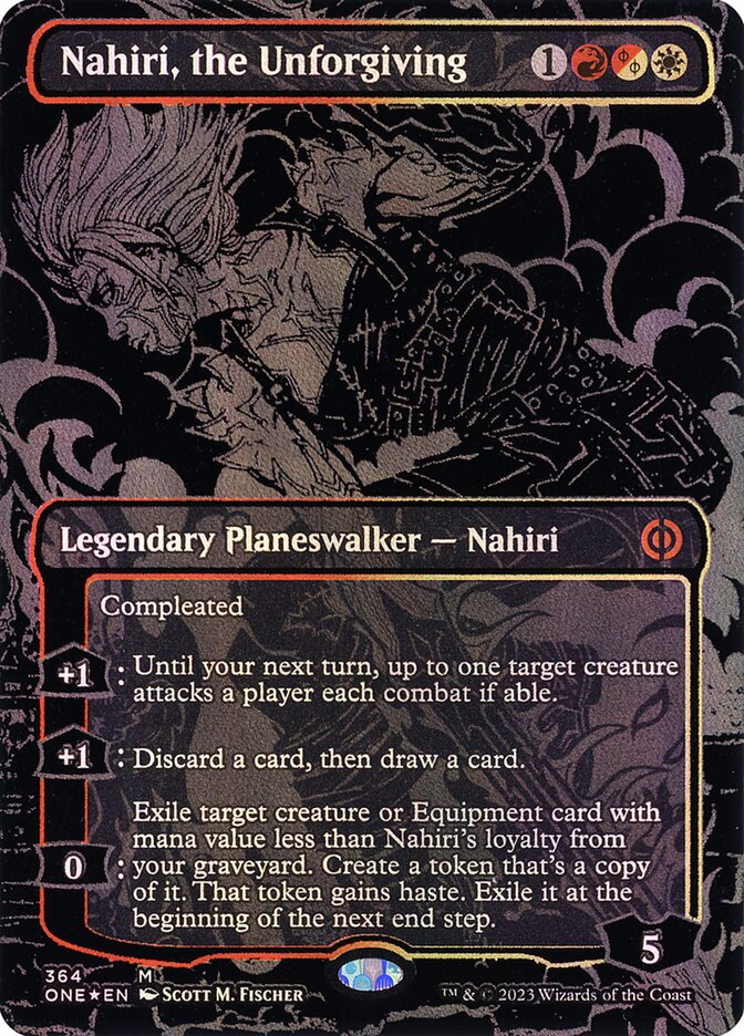 Nahiri, the Unforgiving 364/271 (Phyrexia: All Will Be One)  - Oil Slick Foil | Good Games Modbury