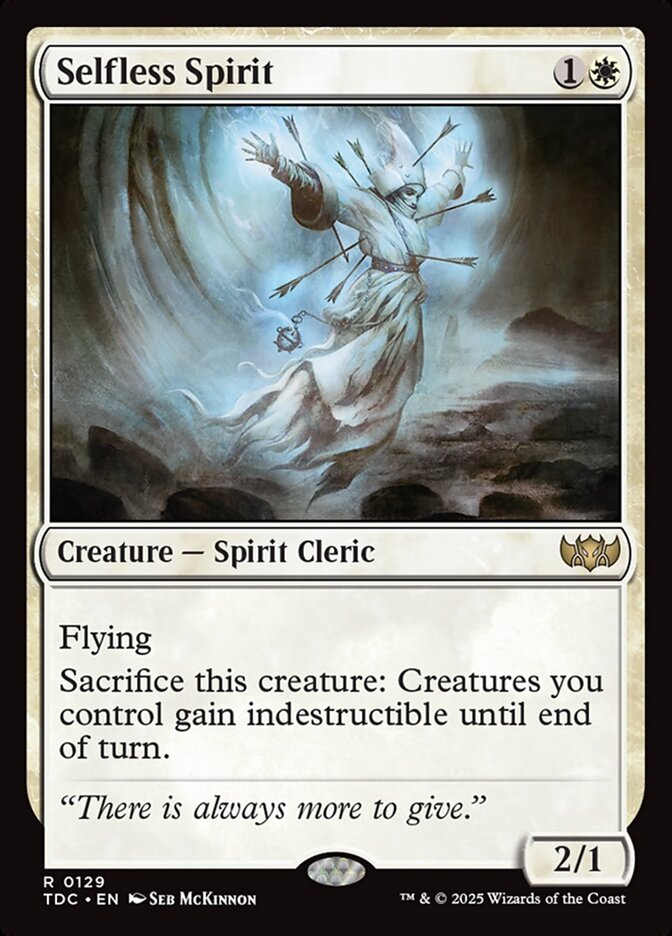 Selfless Spirit 129 (Commander: Tarkir: Dragonstorm)  | Good Games Modbury