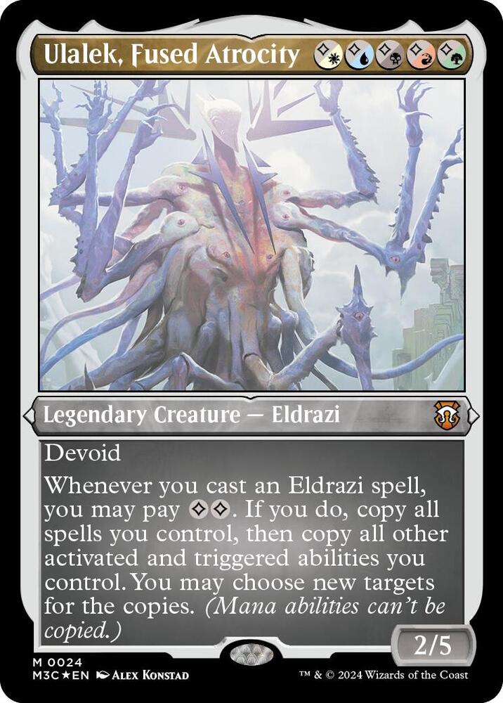 Ulalek, Fused Atrocity 24 (Commander: Modern Horizons 3)  - Etched Foil | Good Games Modbury