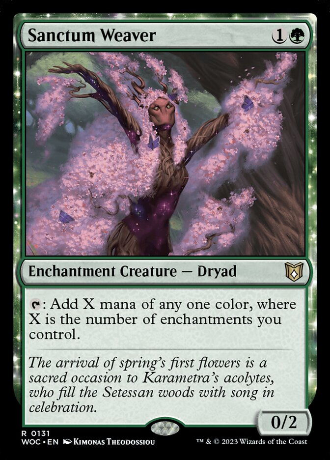Sanctum Weaver 131/173 (Commander: Wilds of Eldraine)  | Good Games Modbury