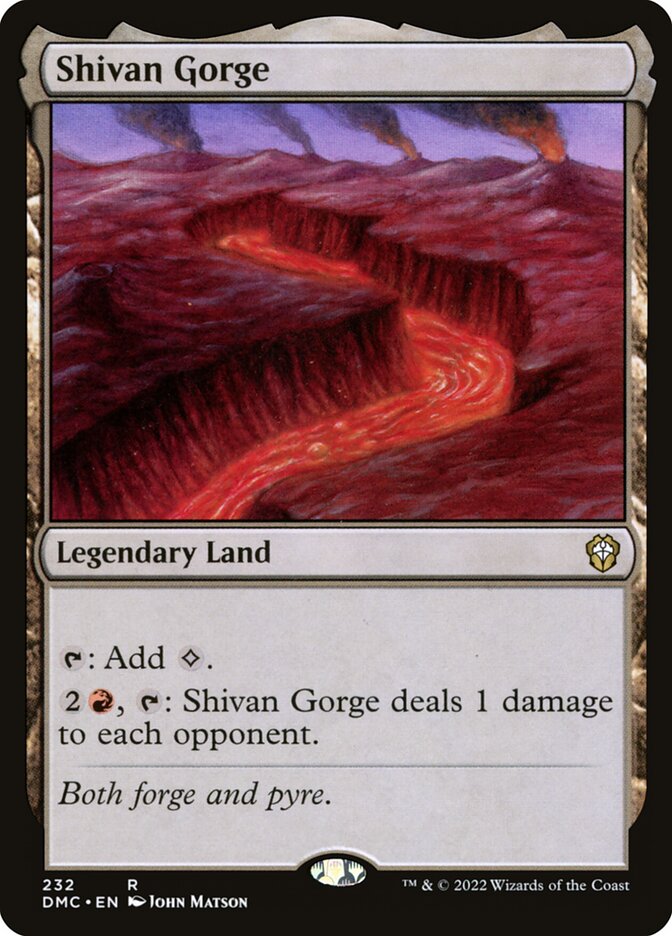 Shivan Gorge 232/50 (Commander: Dominaria United)  | Good Games Modbury