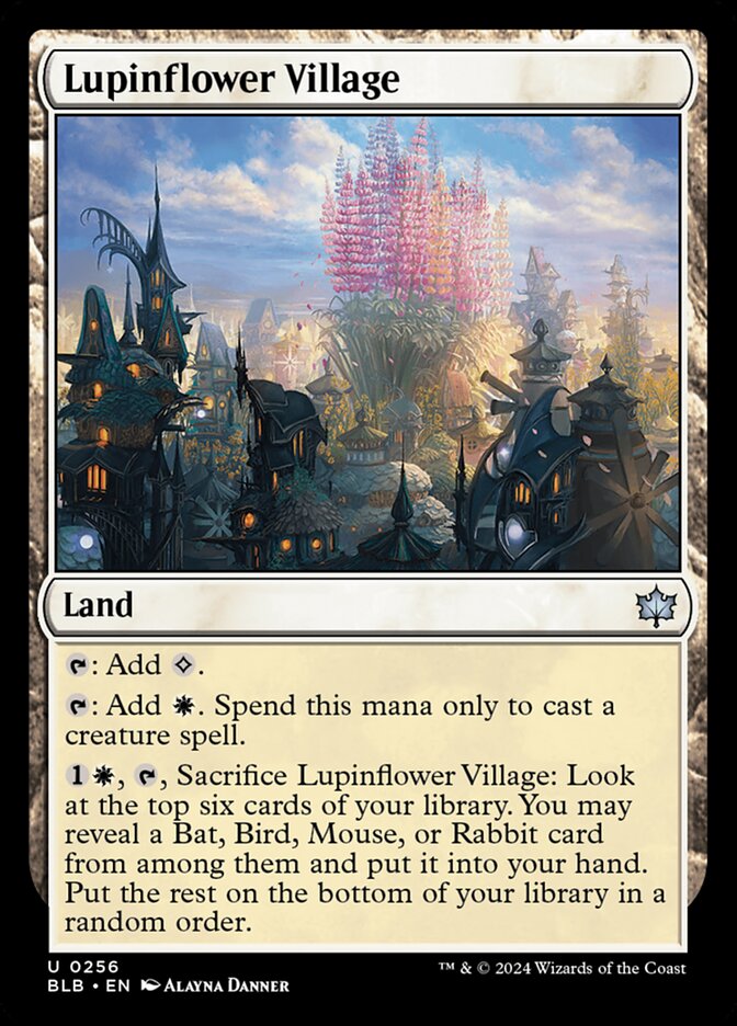 Lupinflower Village 256 (Bloomburrow)  - Foil | Good Games Modbury