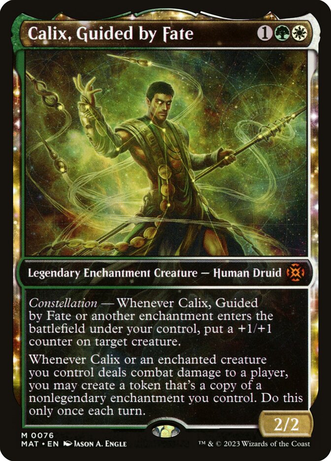 Calix, Guided by Fate 76/50 (March of the Machine: The Aftermath)  - Showcase Foil | Good Games Modbury