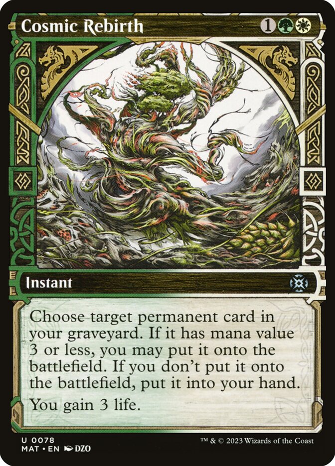 Cosmic Rebirth 78/50 (March of the Machine: The Aftermath)  - Showcase Foil | Good Games Modbury