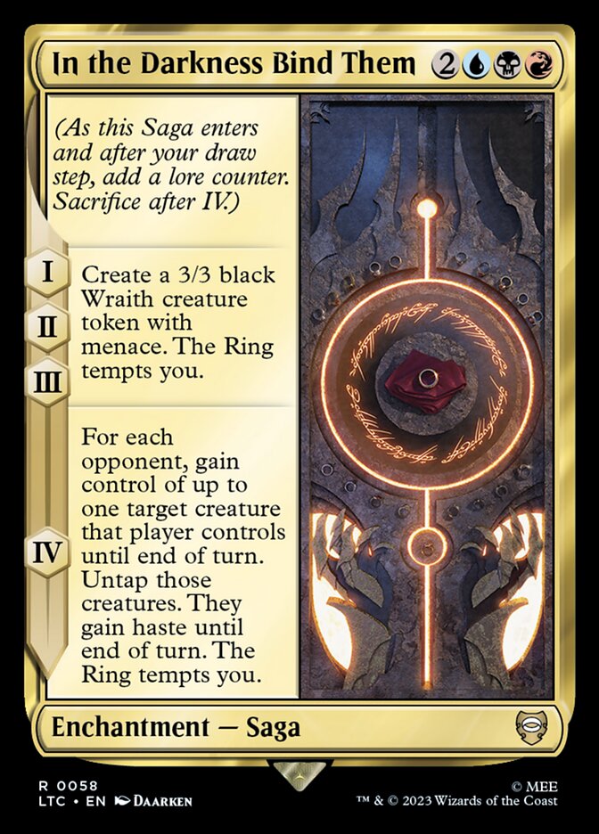 In the Darkness Bind Them 58 (Commander: The Lord of the Rings: Tales of Middle-earth)  | Good Games Modbury