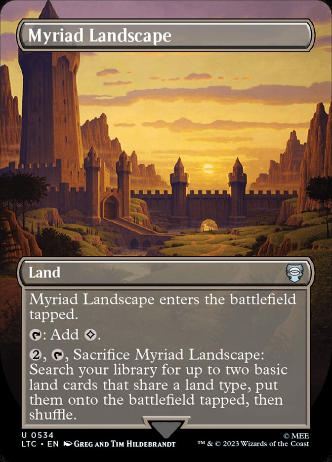 Myriad Landscape 534/347 (Commander: The Lord of the Rings: Tales of Middle-earth)  - Borderless | Good Games Modbury