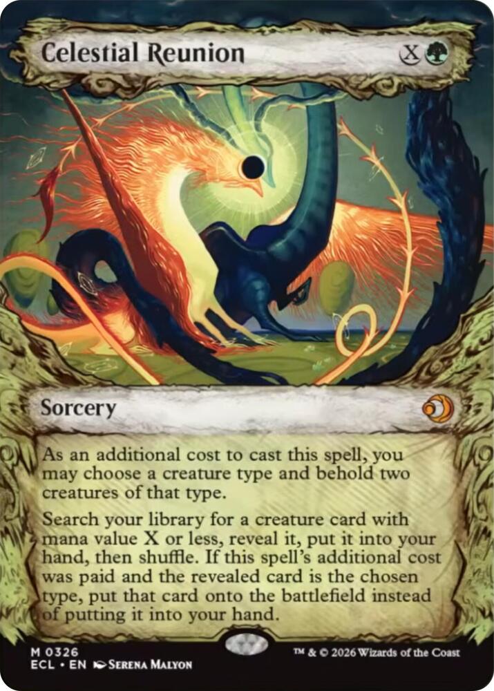 Celestial Reunion  326/273 (Lorwyn Eclipsed)  - Showcase Foil | Good Games Modbury
