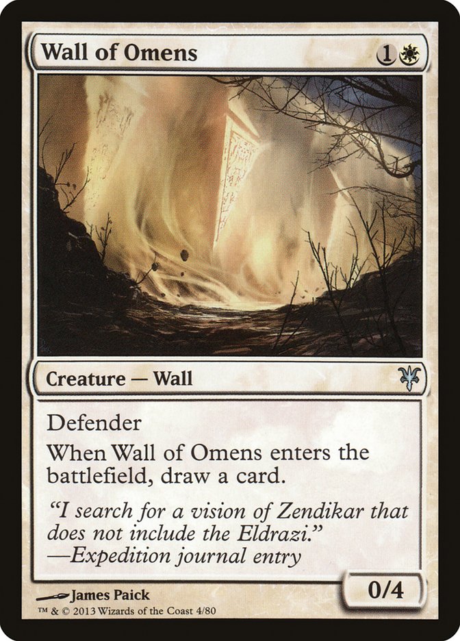 Wall of Omens 4/80 (Duel Decks: Sorin vs. Tibalt)  | Good Games Modbury