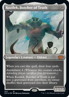 Kozilek Butcher of Truth Foil Etched 414 (Double Masters 2022)  - Foil | Good Games Modbury