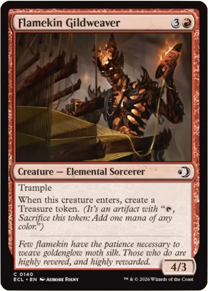 Flamekin Gildweaver 140 (Lorwyn Eclipsed)  - Foil | Good Games Modbury