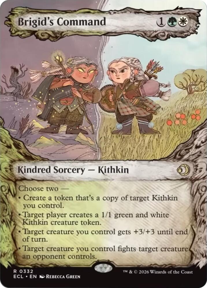 Brigid's Command 332/273 (Lorwyn Eclipsed)  - Showcase Foil | Good Games Modbury