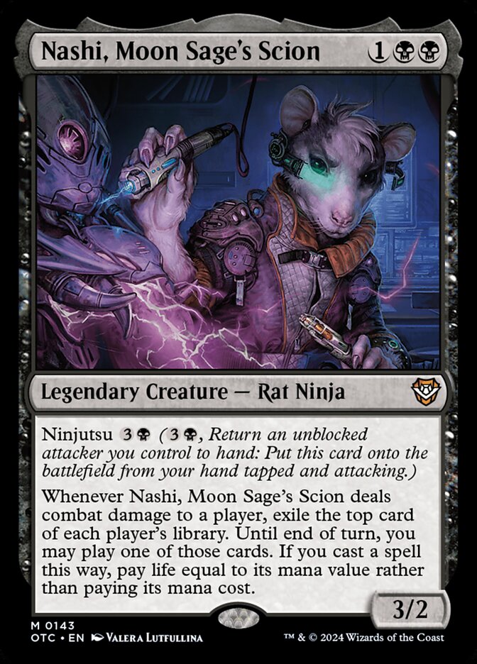 Nashi, Moon Sage's Scion 143/342 (Commander: Outlaws of Thunder Junction)  | Good Games Modbury