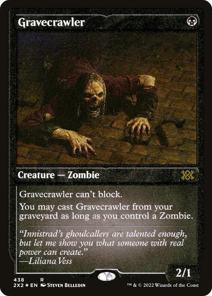 Gravecrawler Foil Etched 438 (Double Masters 2022)  - Foil | Good Games Modbury