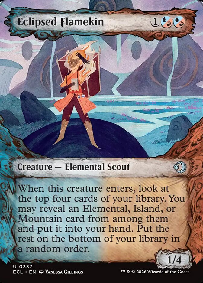 Eclipsed Flamekin  337/273 (Lorwyn Eclipsed)  - Showcase Foil | Good Games Modbury