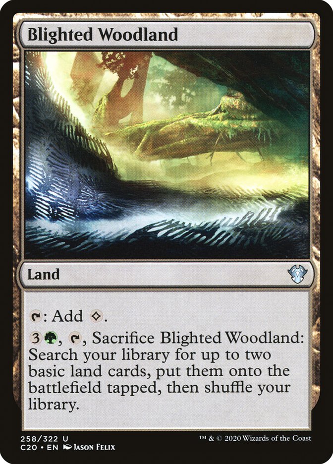 Blighted Woodland 258/322 (Commander 2020)  | Good Games Modbury